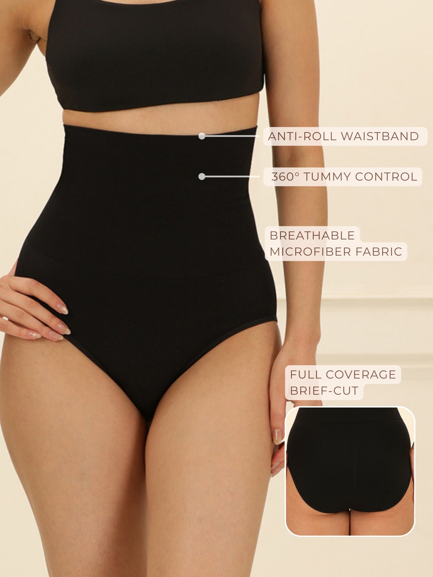 High Waisted Tummy Tucker Briefs Underwear UNDERNEAT