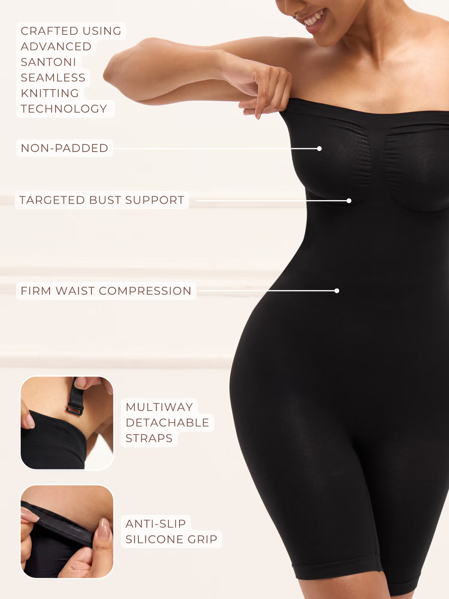 Strapless Butt Lifting Bodysuit