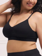 All Day Push Up Bra - Lightly Padded Full Coverage Wireless Bra with Adjustable Straps