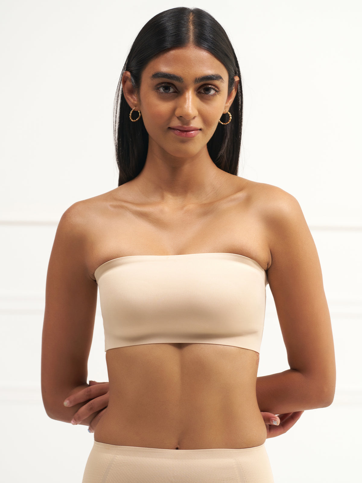 Bandeau - No Slip Non-Padded Wireless Seamless Tube Bra.
