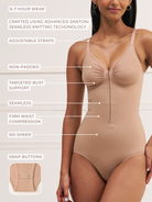 Front Zip Brief Bodysuit