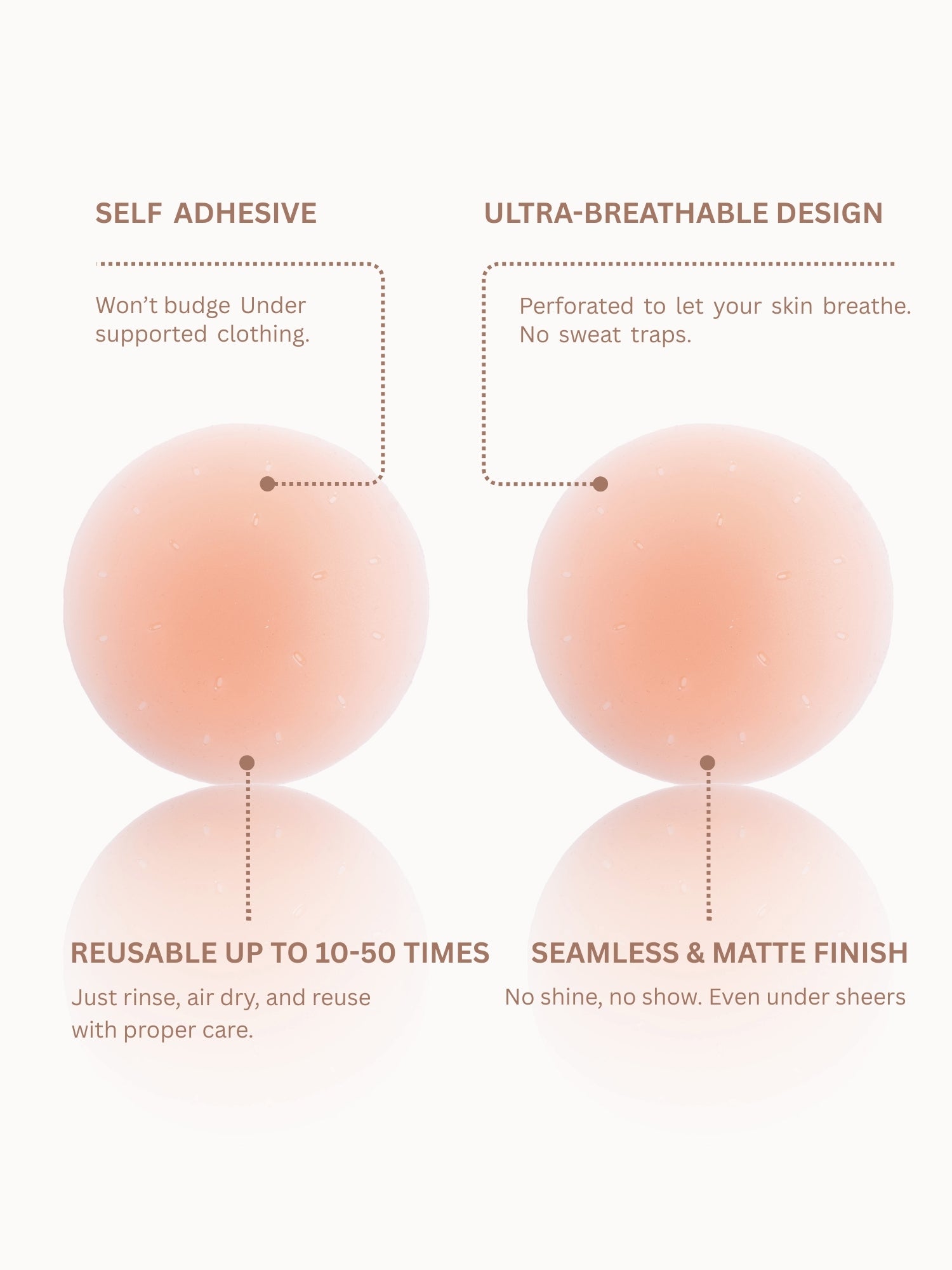 Reusable Non Adhesive Nipple Covers Accessories UNDERNEAT